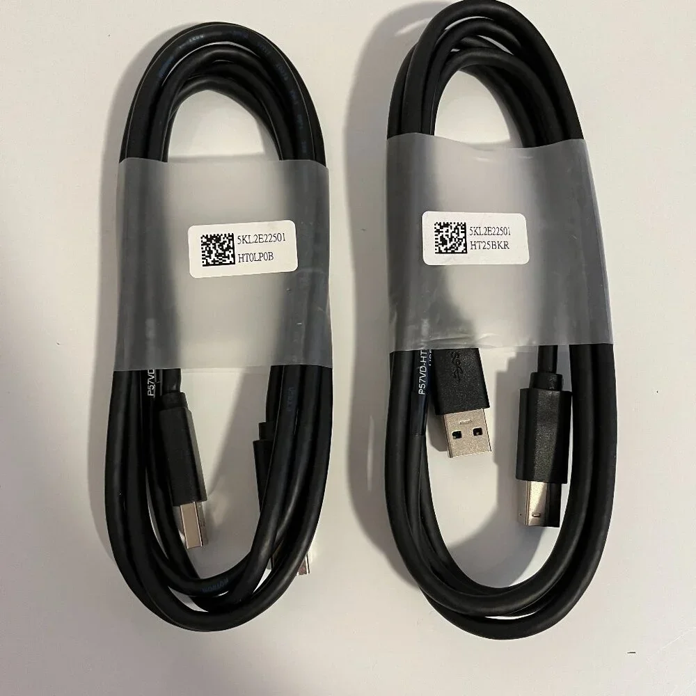 LOT OF 2/Dell 5KL2E22501 6 Feet/USB Type-A to Type B-Cable Cord Scan/Print-NEW